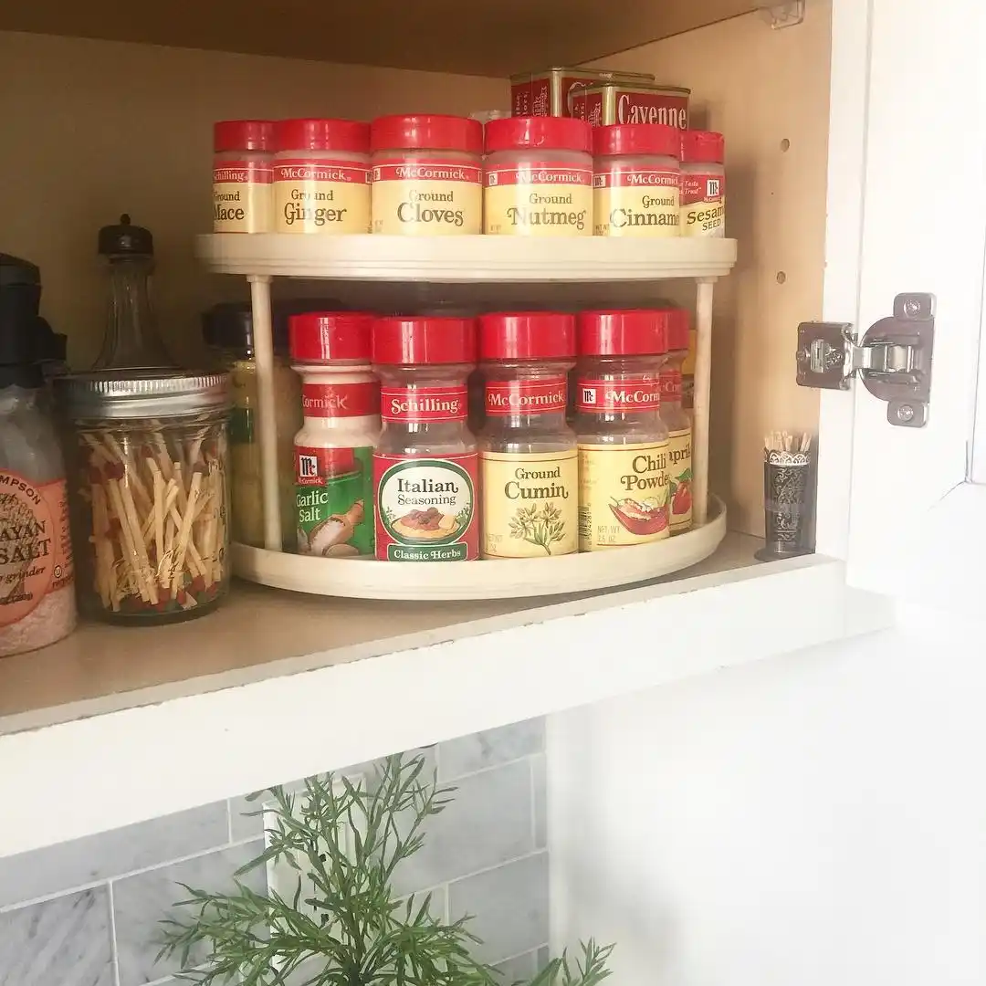 Senior-Friendly Kitchen Storage: 12 Smart Ideas 3 Countertop Carousel
