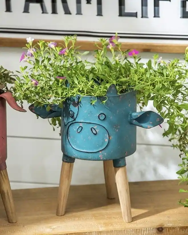 Brighten Your Windowsill with 15 Unique Herb Planter Ideas 11 Farmhouse style herb planters