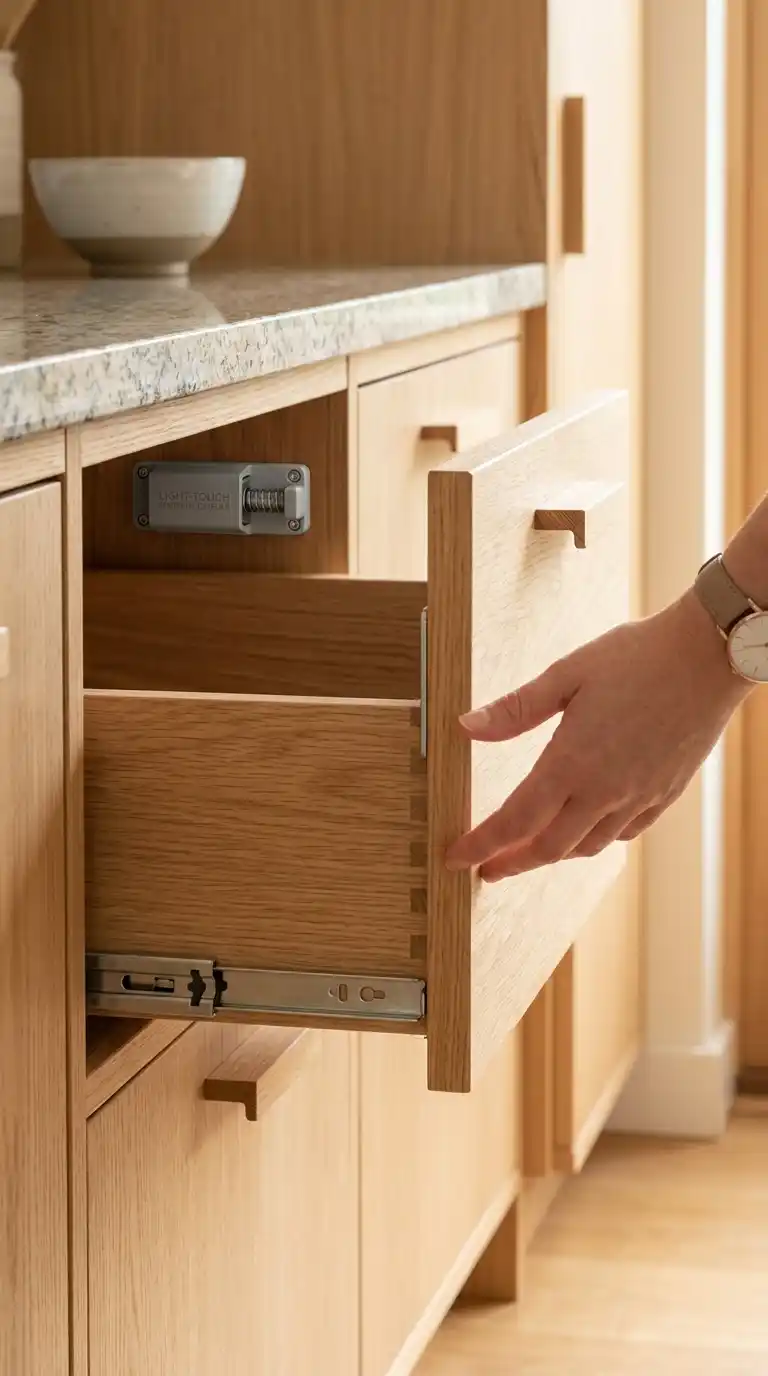 Senior-Friendly Kitchen Storage: 12 Smart Ideas 9 Light-Touch_Magnetic_Drawer_Catc…_202605301544