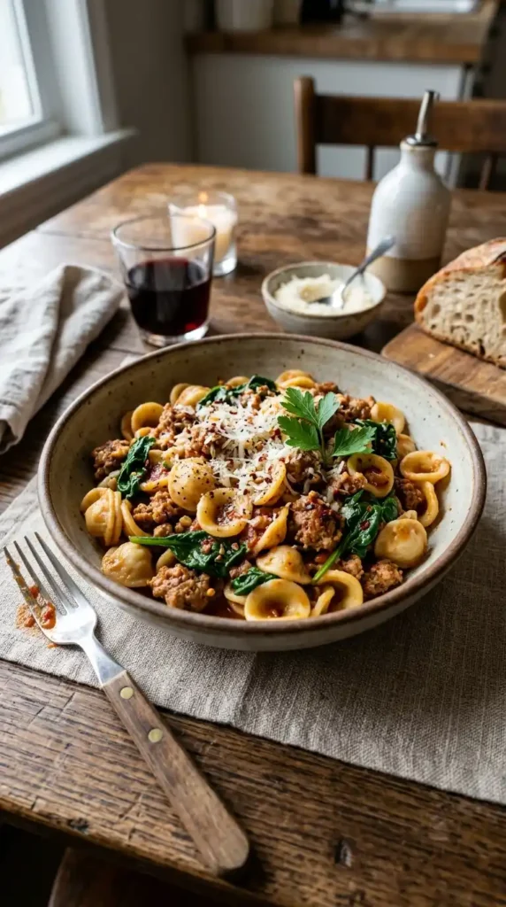 Sausage Spinach Orecchiette: Weeknight Magic 4 Sausage_spinach_orecchiette_202605111037