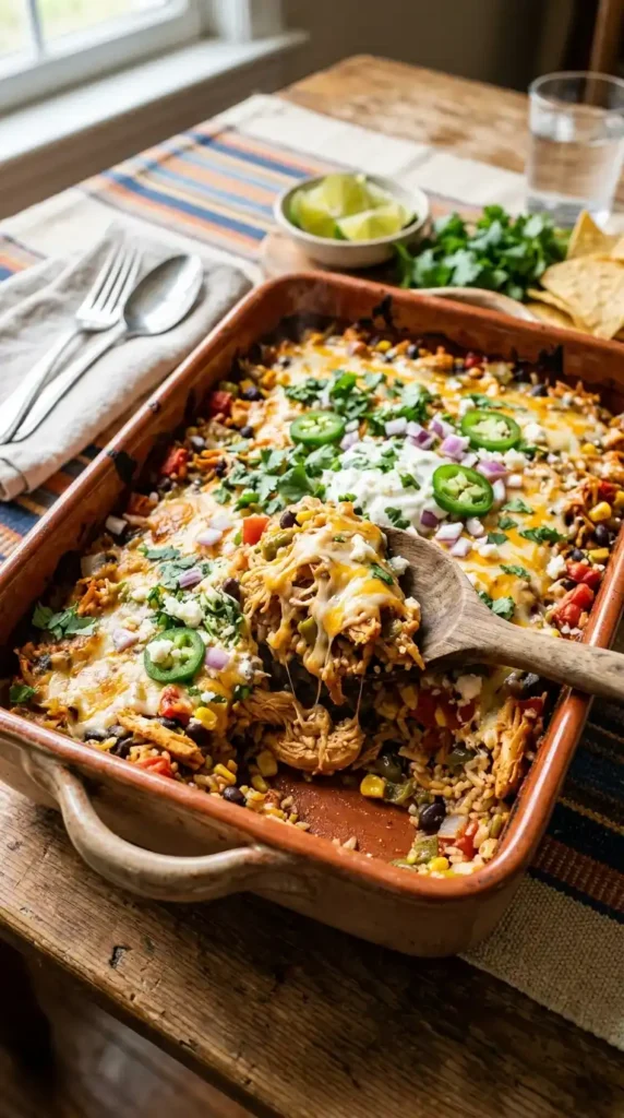 Tex Mex Chicken Rice Casserole: Easy Weeknight Cozy Dish 4 Tex_Mex_chicken_rice_casserole_202605111057