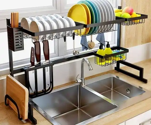 10 ADHD Kitchen Systems That Stay Organized 4 dish drying rack