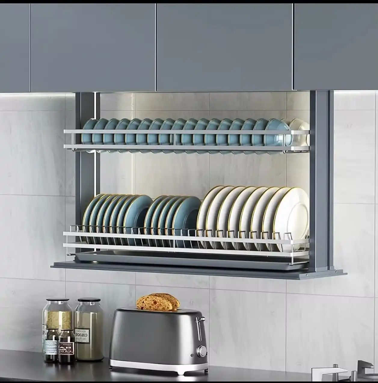 Senior-Friendly Kitchen Storage: 12 Smart Ideas 8 drop down shelf
