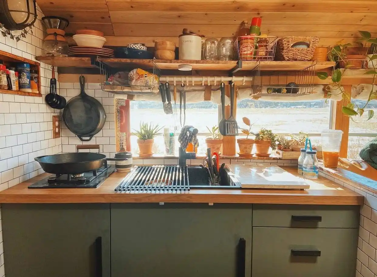 11 Rental-Friendly Kitchen Hacks For Apartments 9 hook storage over sink