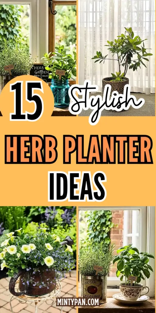 Brighten Your Windowsill with 15 Unique Herb Planter Ideas 2 indoor herb garden (4)
