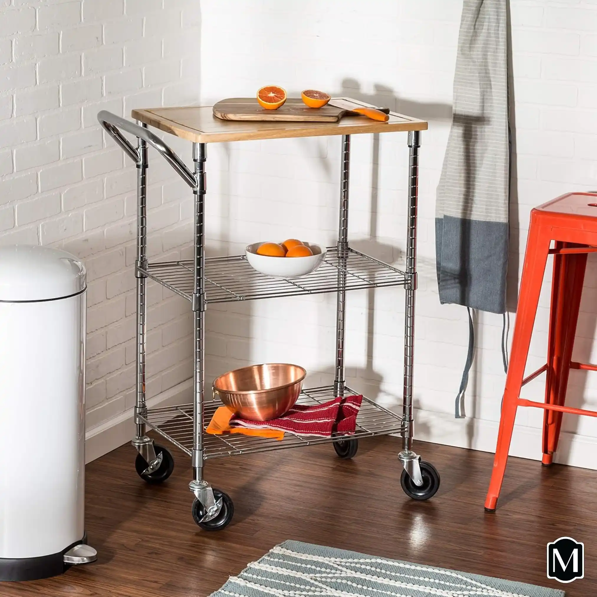 10 ADHD Kitchen Systems That Stay Organized 8 meal cart