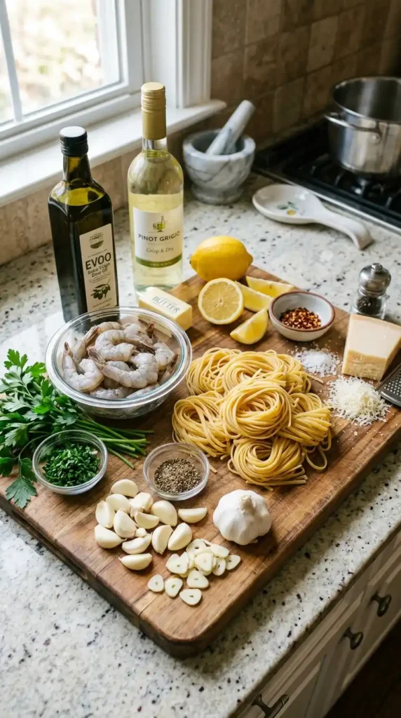 Shrimp Garlic Linguine Recipe for Weeknight Wow 3 shrimp garlic linguine2