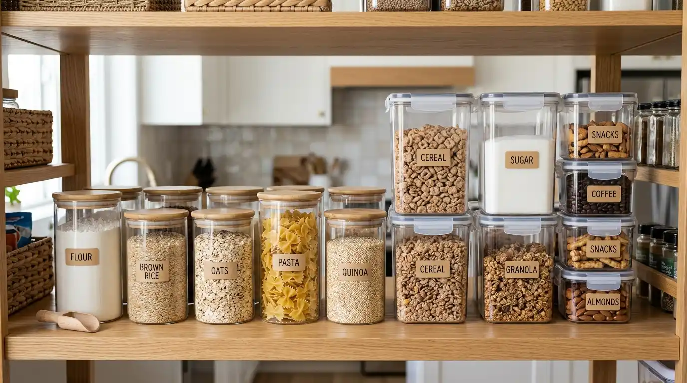 Glass vs Plastic Kitchen Containers for Organizing 4 Glass_Plastic_Kitchen_Containers