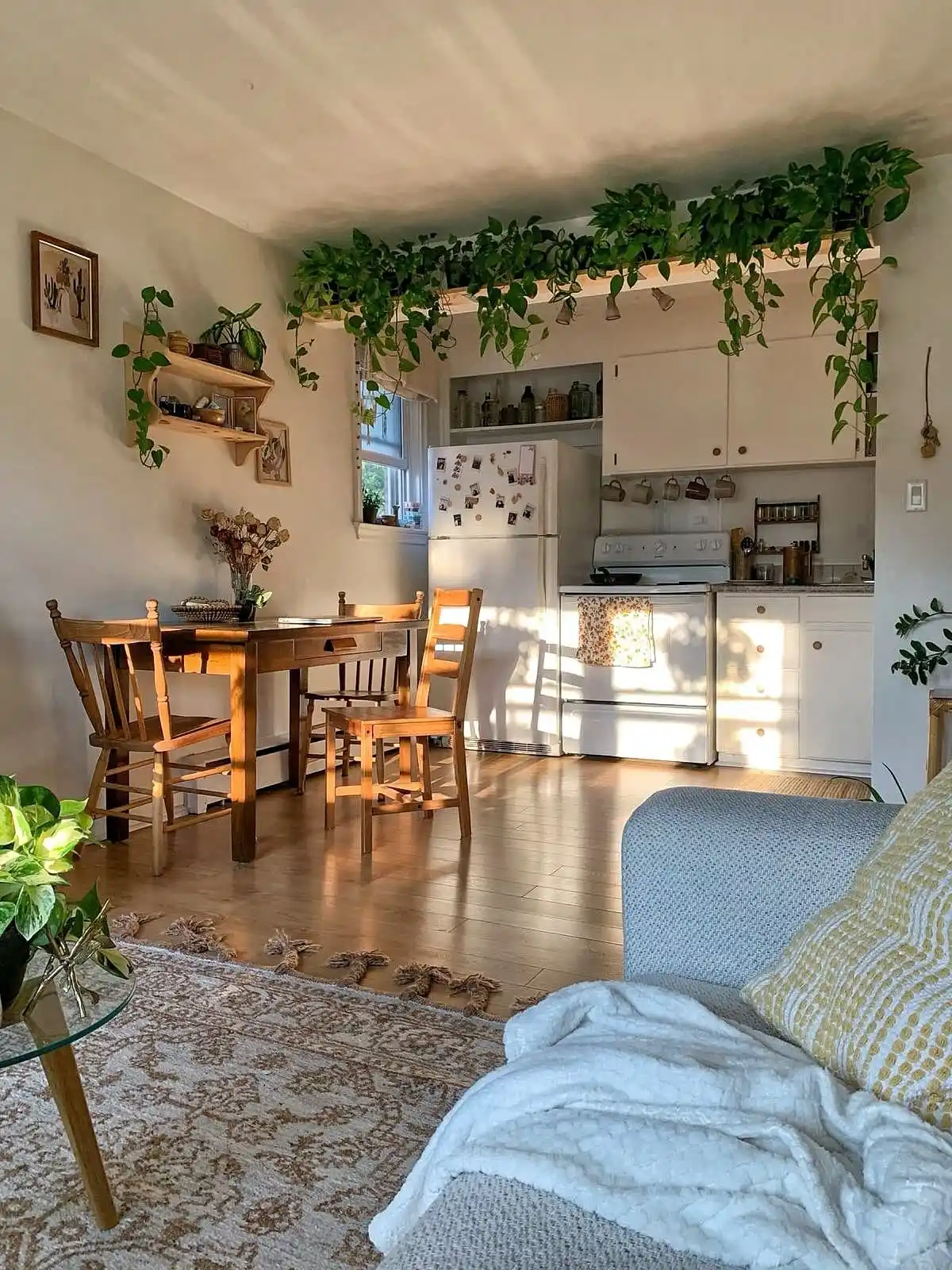 How To Make Rental Kitchen Feel Like Grandma's House 6 Greenery kitchen