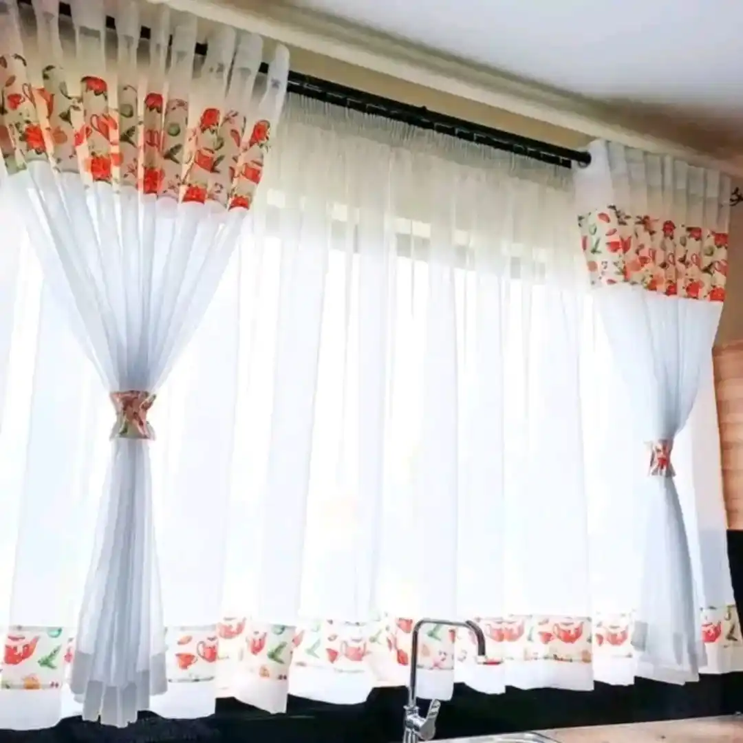 Grandmacore Kitchen Renovation on a Budget 7 Lace Kitchen Curtains