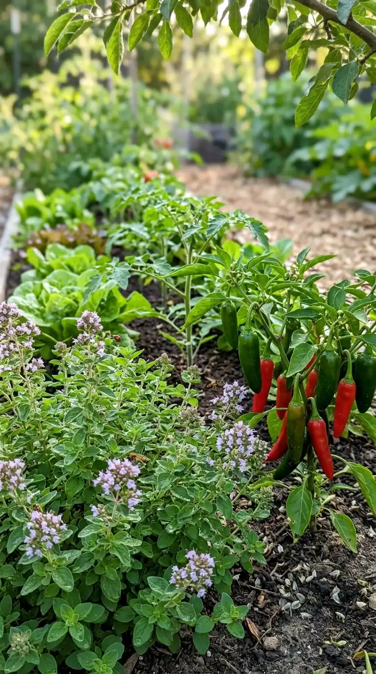 10 Companion Planting Secrets for a Herb Garden Outdoor 10 Oregano_and_Pepper_Pest