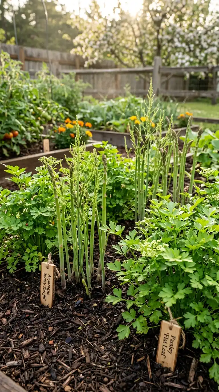 10 Companion Planting Secrets for a Herb Garden Outdoor 9 Parsley_and_Asparagus_Companion