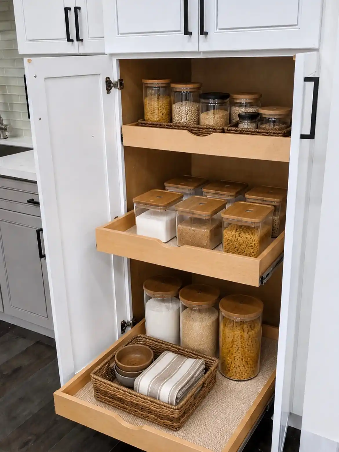 13 Must-Have Wedding Registry Kitchen Organization Essentials 11 Pull Out Pantry