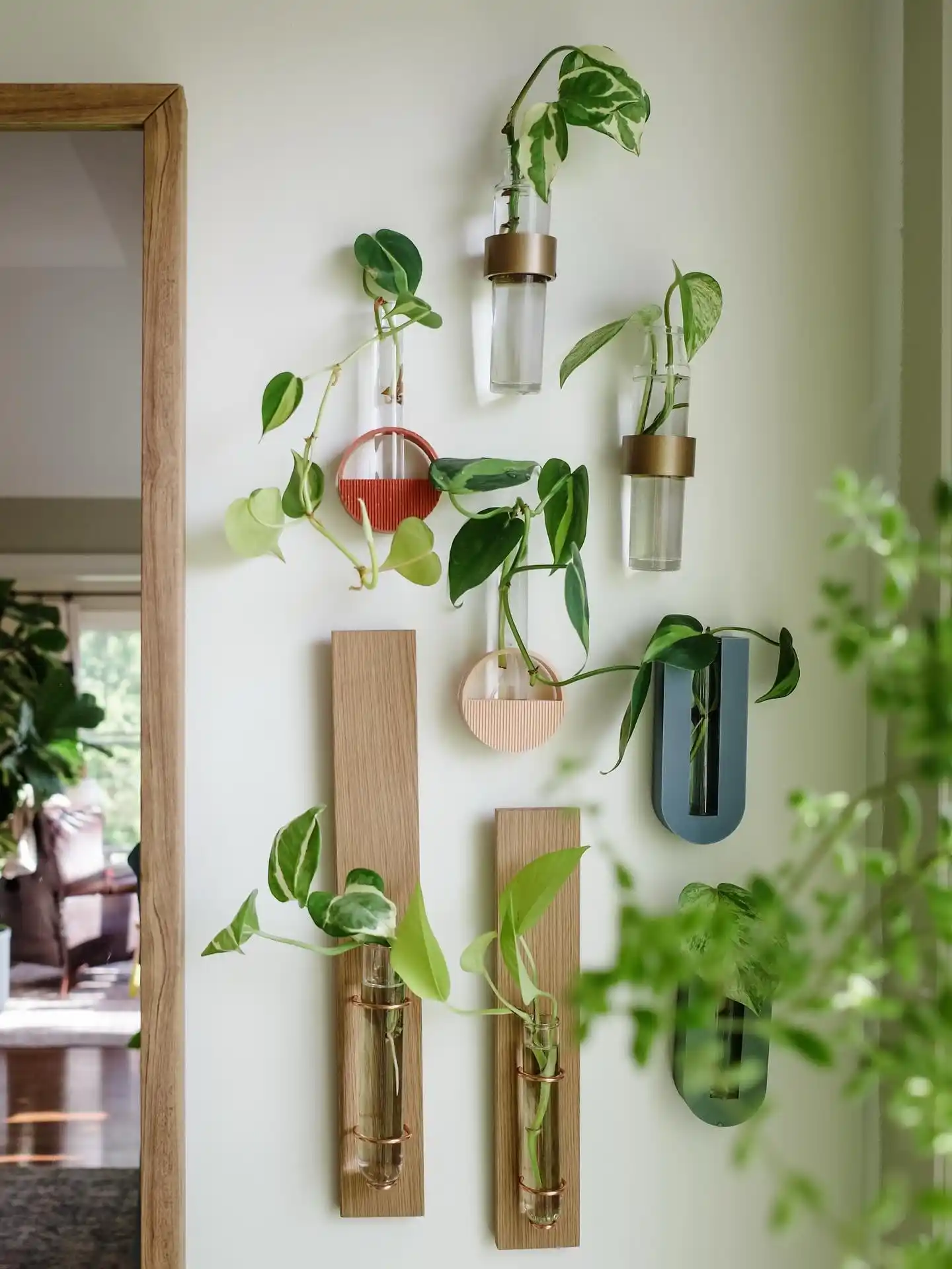 Transform Your Kitchen 15 Stunning Wall Herb Garden Ideas 12 Slatted Wood Plant Wall