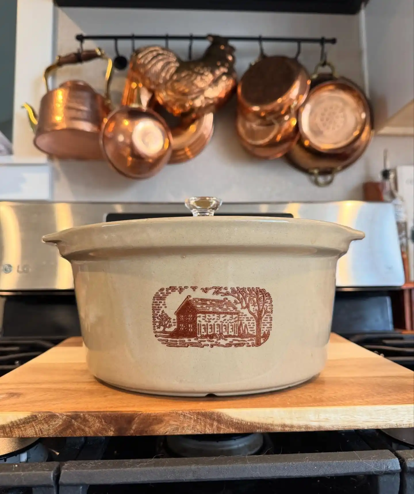 10 Grandma Core Kitchen Thrift Finds 3 Stoneware Crock Pot