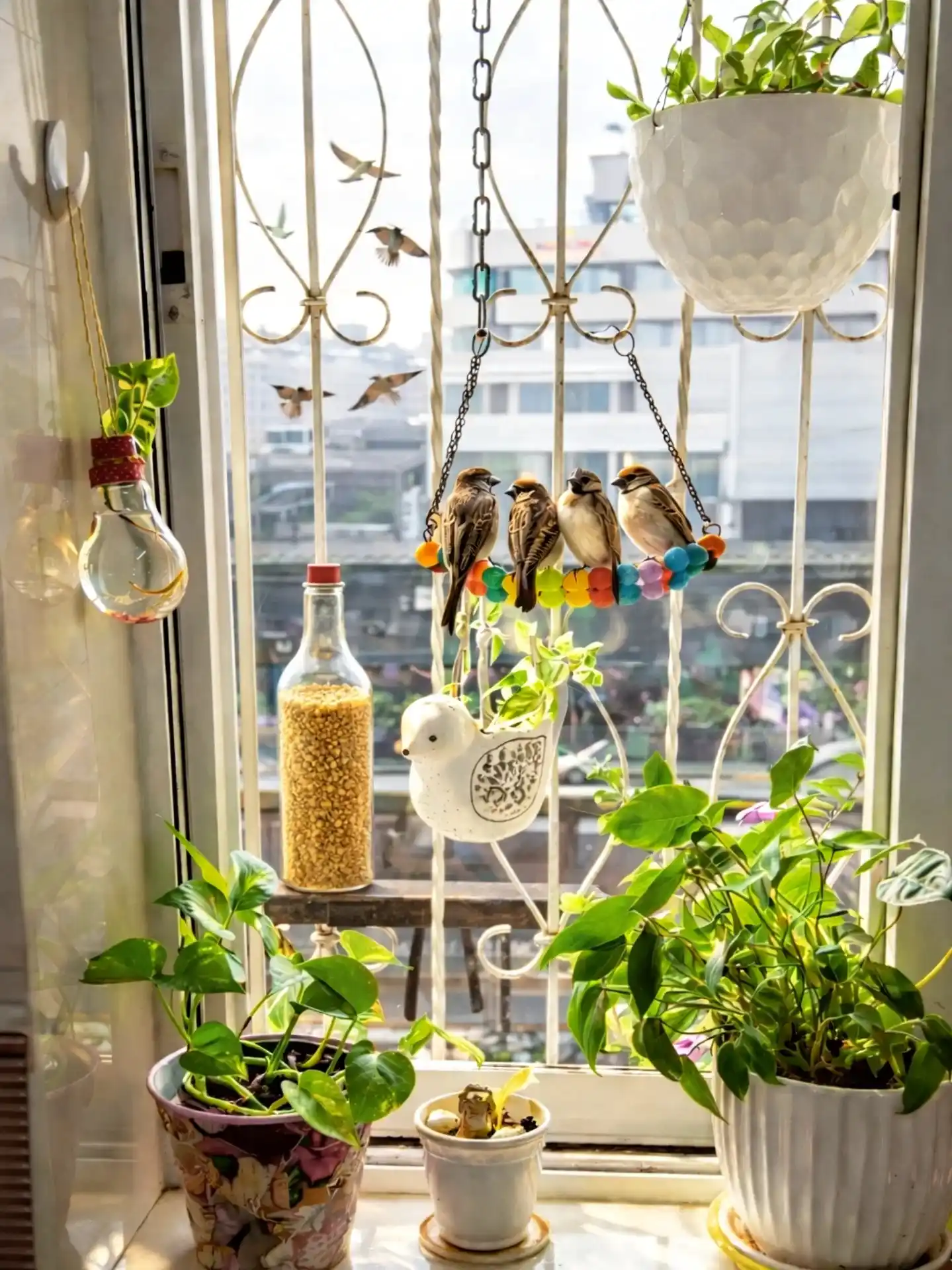 Grandmacore Kitchen Renovation on a Budget 8 Windowsill Plants