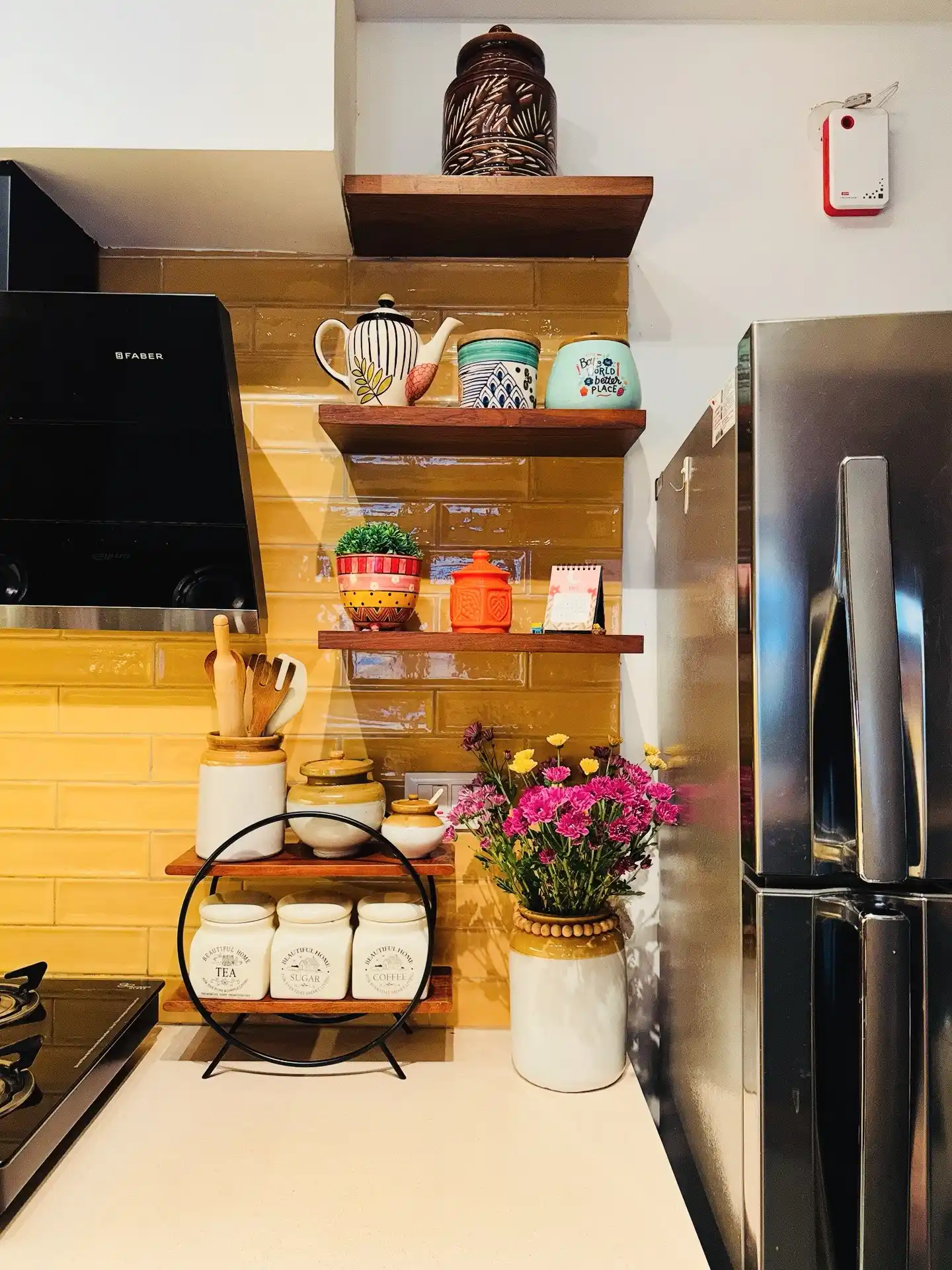 Is Your Herb Garden Design Efficient for Daily Cooking? 2 crowded kitchen shleves