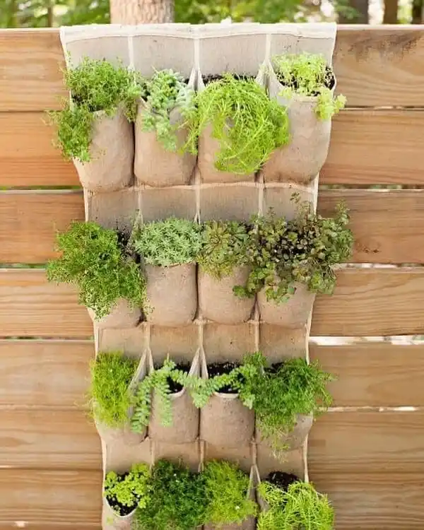 10 DIY Herb Planter Styles Using Up cycled Materials 9 old shoe organizer plants