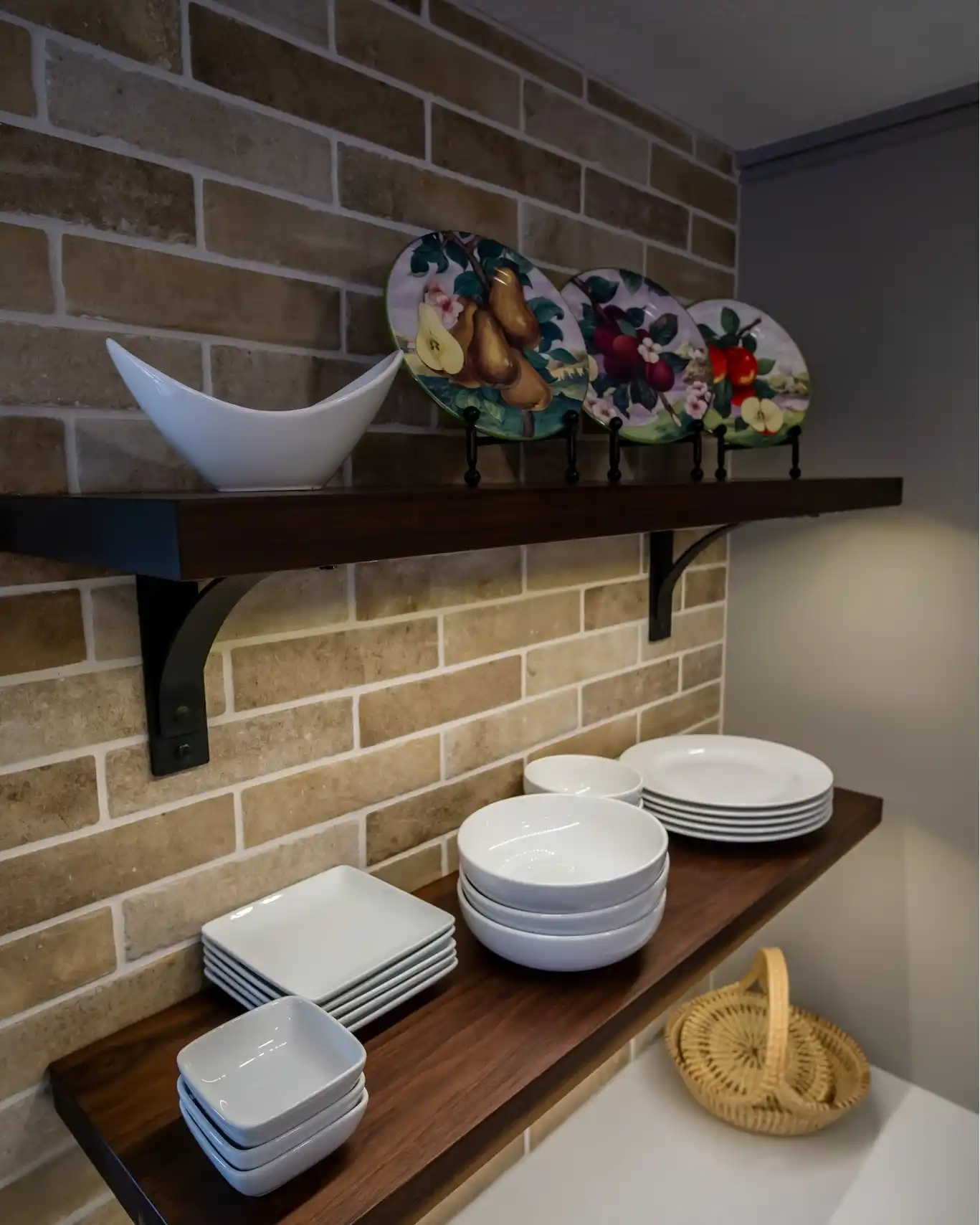 How To Make Rental Kitchen Feel Like Grandma's House 4 open shelving