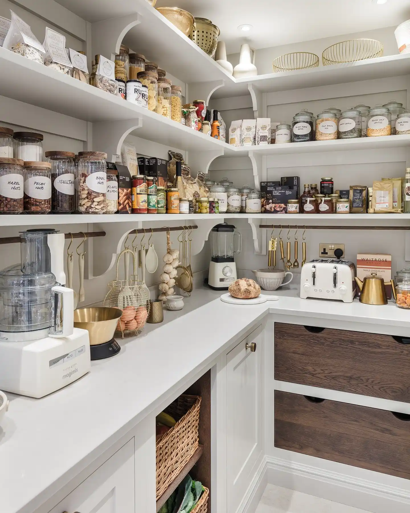 How To Organize A Deep Kitchen Pantry From Scratch 3 pantry shelves
