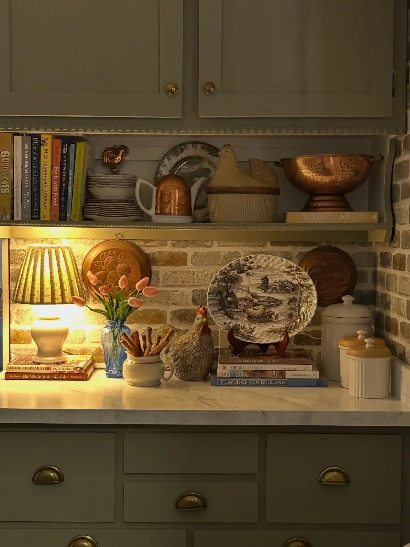 How To Make Rental Kitchen Feel Like Grandma's House 5 pressed glass butter dishes