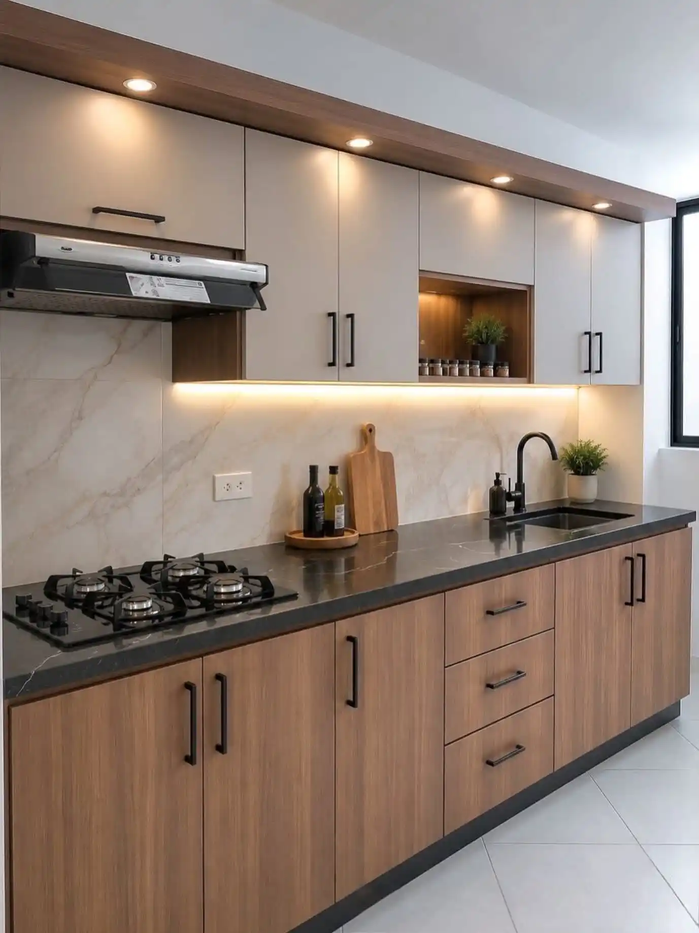 12 Sleek Ideas For Minimalist Kitchen Organization For Men 13 sleek lkitchen aesthetic (1)