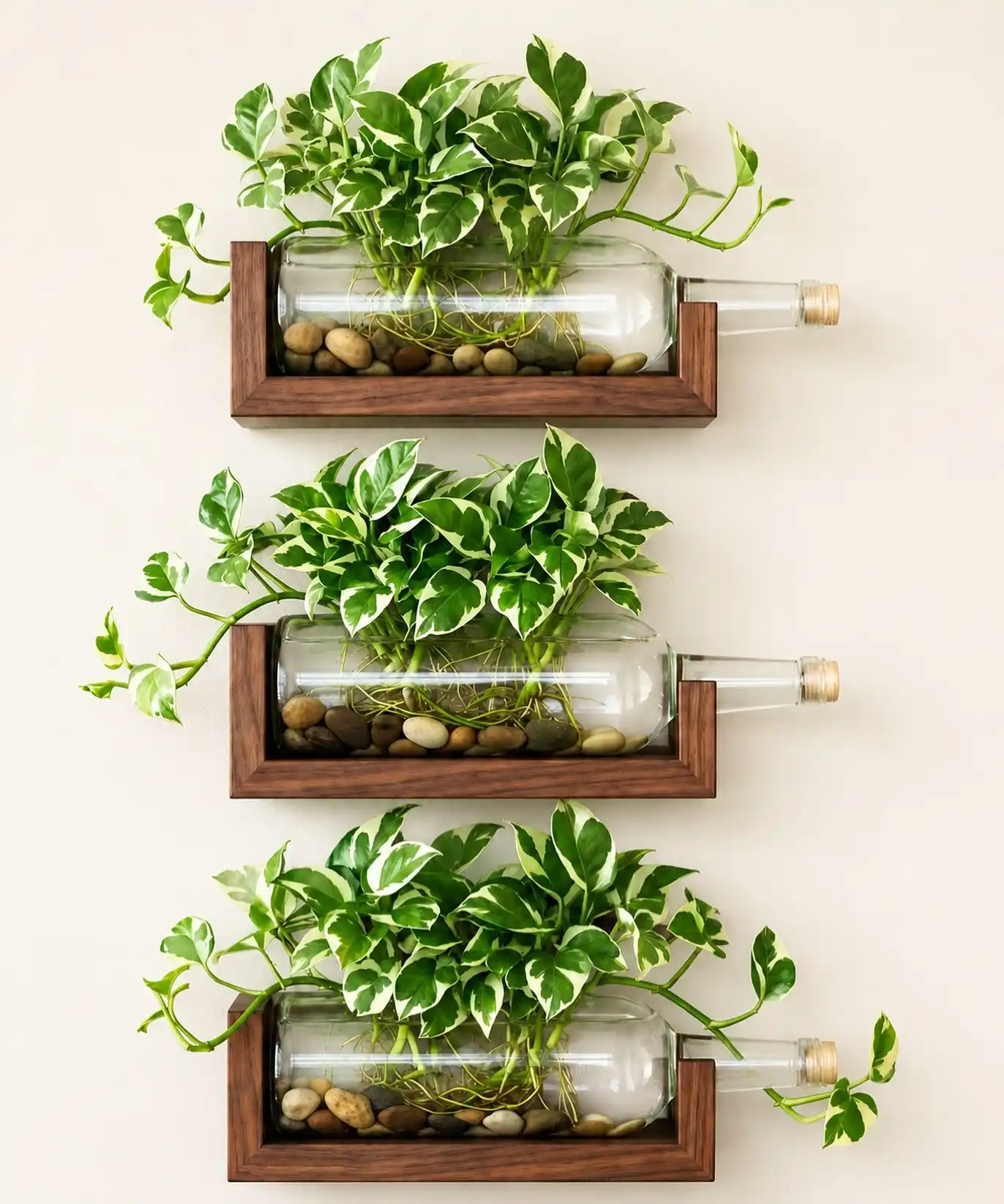 10 DIY Herb Planter Styles Using Up cycled Materials 4 upcycled glass bottle planter