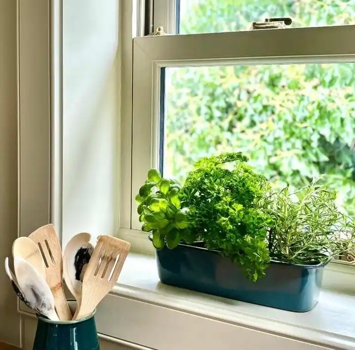 14 Indoor Herb Garden Ideas That Double as Decor 14 window herb garden